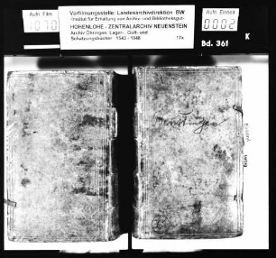 Lager- und Gültbuch über Langenbeutingen, renoviert durch Johann Christoph Annß, Amtskeller zu Künzelsau.