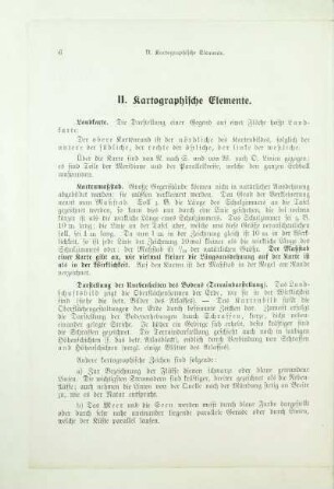 II. Kartographische Elemente