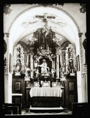 Kirche; Chor von innen (Repro)