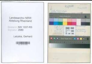 Entnazifizierung Gerhard Latuska , geb. 20.08.1909 (Studienrat)