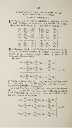 Elementary demonstration of a fundamental theorem.