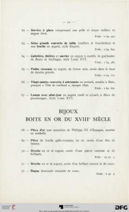 Bijoux Boite En Or Du XVIII Siècle (Nr. 68-88)