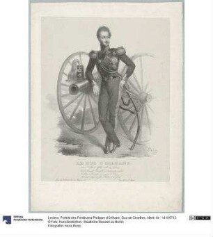 Porträt des Ferdinand Philippe d'Orléans, Duc de Chartres