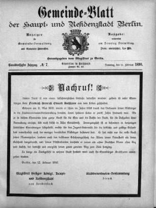 1890,7: No. 7, 15. Februar 1890