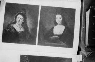 Reproduktion von Gemälden von Rembrandt : Saskia und Saskia vor dem Spiegel