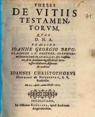 Theses de vitiis testamentorum