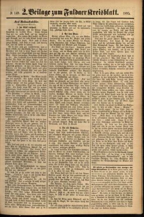 Dritte Ausgabe vom Samstag, den 14. Dezember 1895.