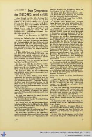 Das Programm der NSDAP. wird erfüllt.
