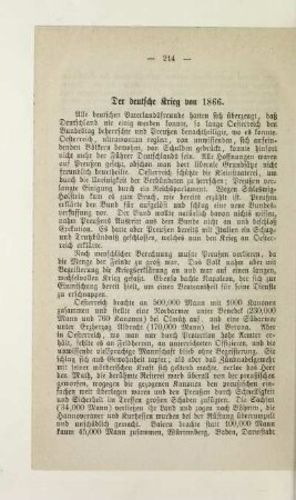 Der deutsche Krieg von 1866