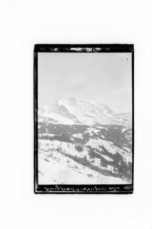 Blick auf die Jungfrau von Wengen aus gesehen