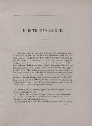 Électrodynamique. Capillarité. Chaleur.