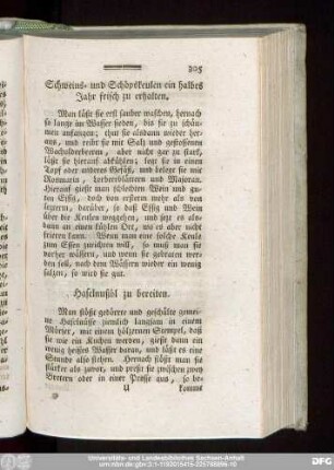Haselnußöl zu bereiten.
