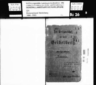 Abgabe und Beschaffung von Karten und Plänen