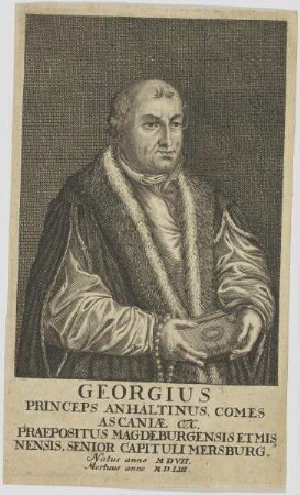 Bildnis des Georgius, Princeps Anhaltinus