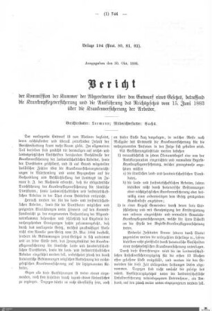 Beilagen zu Protokoll, 80./81./82. Sitzung