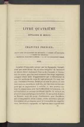 Livre Quatrième Expulsion de Mexico