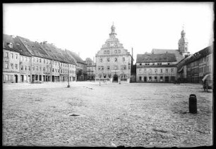 Dippoldiswalde. Markt und Rathaus