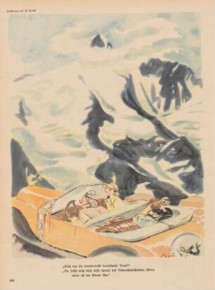 "Sieh nur die wundervolle Landschaft, Paul!"