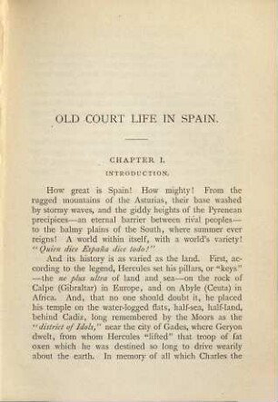 Old court life in Spain, 1