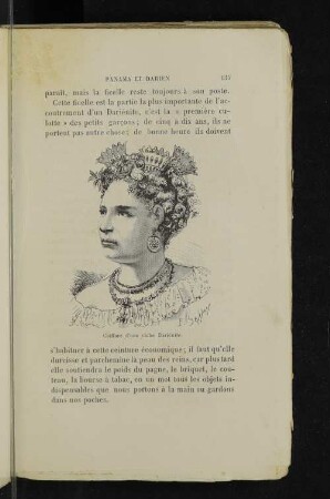Coiffure d'une riche Dariénite.