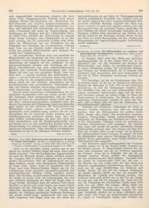 387-388 [Rezension] Kühler, Otto, Sinn, Bedeutung und Auslegung der Heiligen Schrift in Hegels Philosophie