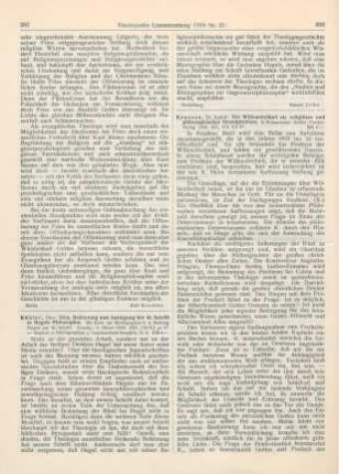 387-388 [Rezension] Kühler, Otto, Sinn, Bedeutung und Auslegung der Heiligen Schrift in Hegels Philosophie