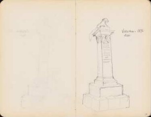 Denkmal, Verona: Perspektivische Ansicht (aus: Skizzenalbum 5)