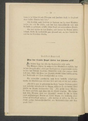 Sechstes Kapitel.