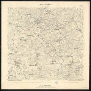 Äquidistantenkarte 154 : Section Brambach, 1887 : Section Brambach. - 1:25000. - Leipzig: Giesecke & Devrient, 1887. - 1 Kt.