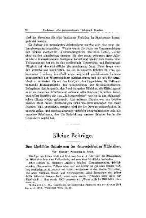 Das kirchliche Schulwesen im österreichischen Mittelalter