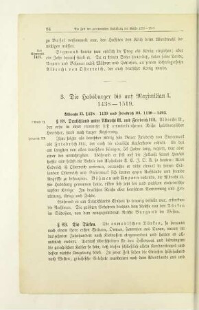 3. Die Habsburger bis auf Maximilian I. 1438-1519