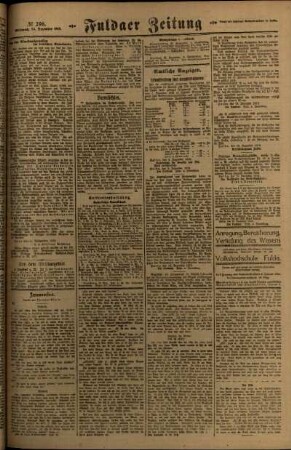 Zweite Ausgabe vom Mittwoch, den 24. Dezember 1919.