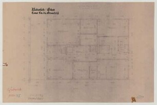Zäckerick (Kreis Königsberg/Neumark): Haus Nr. 14. Grundriss