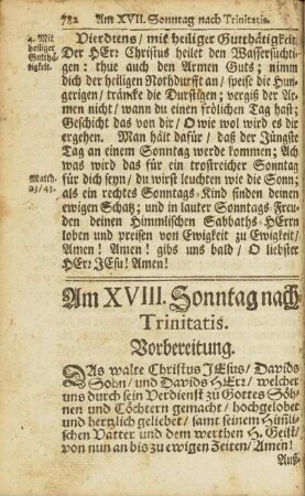Am XVIII. Sonntag nach Trinitatis.