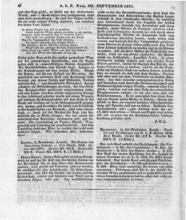 Belani, H. E. R.: Novellen und Erzählungen. Bd. 1-2. Helmstädt: Fleckeisen 1834