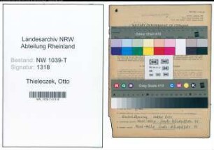 Entnazifizierung Otto Thieleczek , geb. 31.03.1920 (Arbeiter)