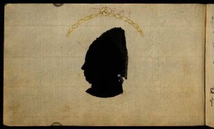 Elisabetha Wilhelmina Augusta Mayerin geb. Bezin, Mutter (Silhouette). Lauchertal, 25.03.1782.