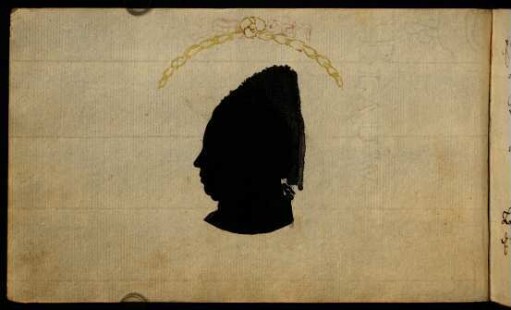 Elisabetha Wilhelmina Augusta Mayerin geb. Bezin, Mutter (Silhouette). Lauchertal, 25.03.1782.