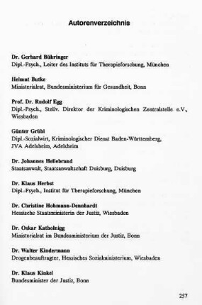 257-258, Autorenverzeichnis