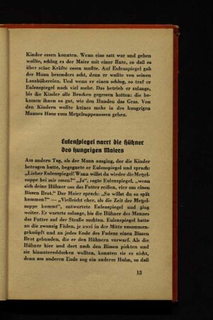 Eulenspiegel narrt die Hühner des hungrigen Maiers