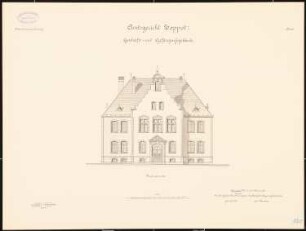 Amtsgericht und Gefängnis, Zoppot: Aufriss Vorderansicht 1:100