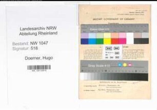 Entnazifizierung Hugo Doerner , geb. 04.03.1882 (Angestellter)