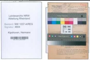 Entnazifizierung Hermann Kipshoven , geb. 00.00.0000 ()