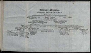 Siebzehnte Stammtafel.