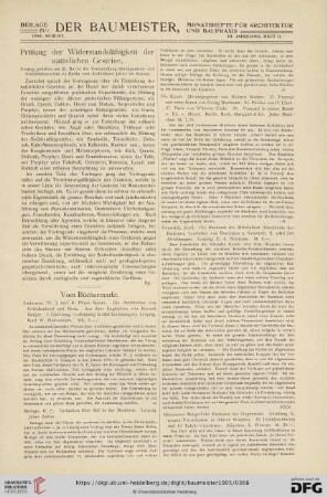 Beilage zu: 1905, August