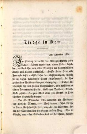 C. A. Tiedge's Leben und poetischer Nachlaß, 2. Tiedge's Mannes- und Greisenalter