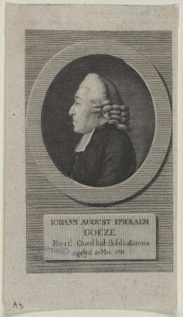Bildnis des Johann August Ephraim Goeze