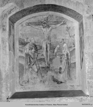 Kreuzigung Christi mit Heiligen