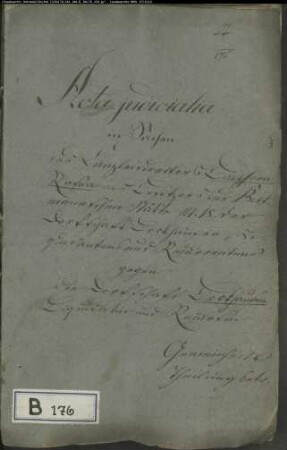 Ballhorn-Rosen, Kanzleidirektor, Besitzer der Stätte Brokhausen Nr. 18 gegen Dorfschaft Brokhausen - Gemeinheitsteilung
