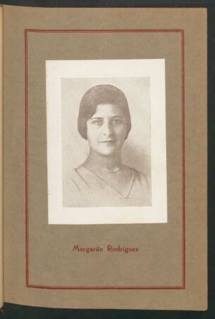 [Fotografía de] Margarita Rodríguez